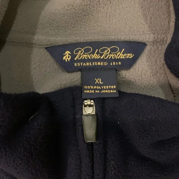 Brooks Brothers Navy Duke University Fleece Vest - Picture 2 of 3